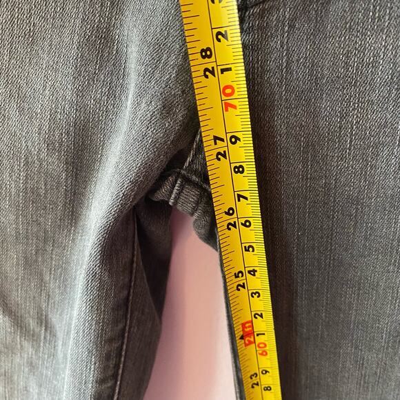 Mother High Waist Looker Ankle Fray Lighting Up Lantern Gray Jeans Women size 25 - Picture 11 of 11